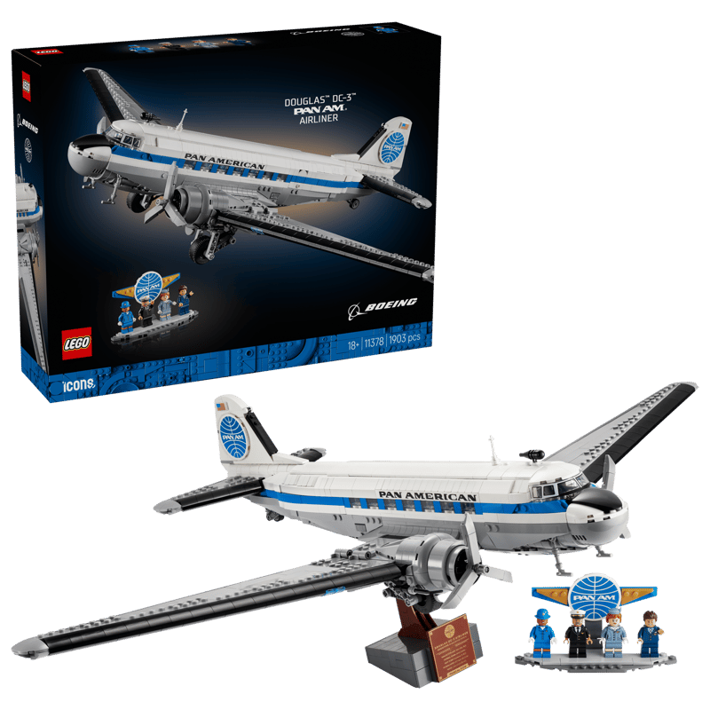 LEGO Icons 11378 Dopravní letoun Douglas DC-3 PAN AM