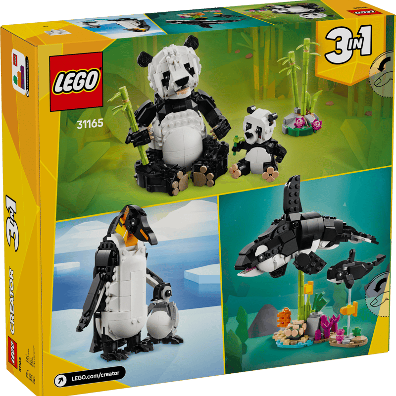LEGO Creator 3 v 1 31165 Divoká zvířata: Pandí rodinka