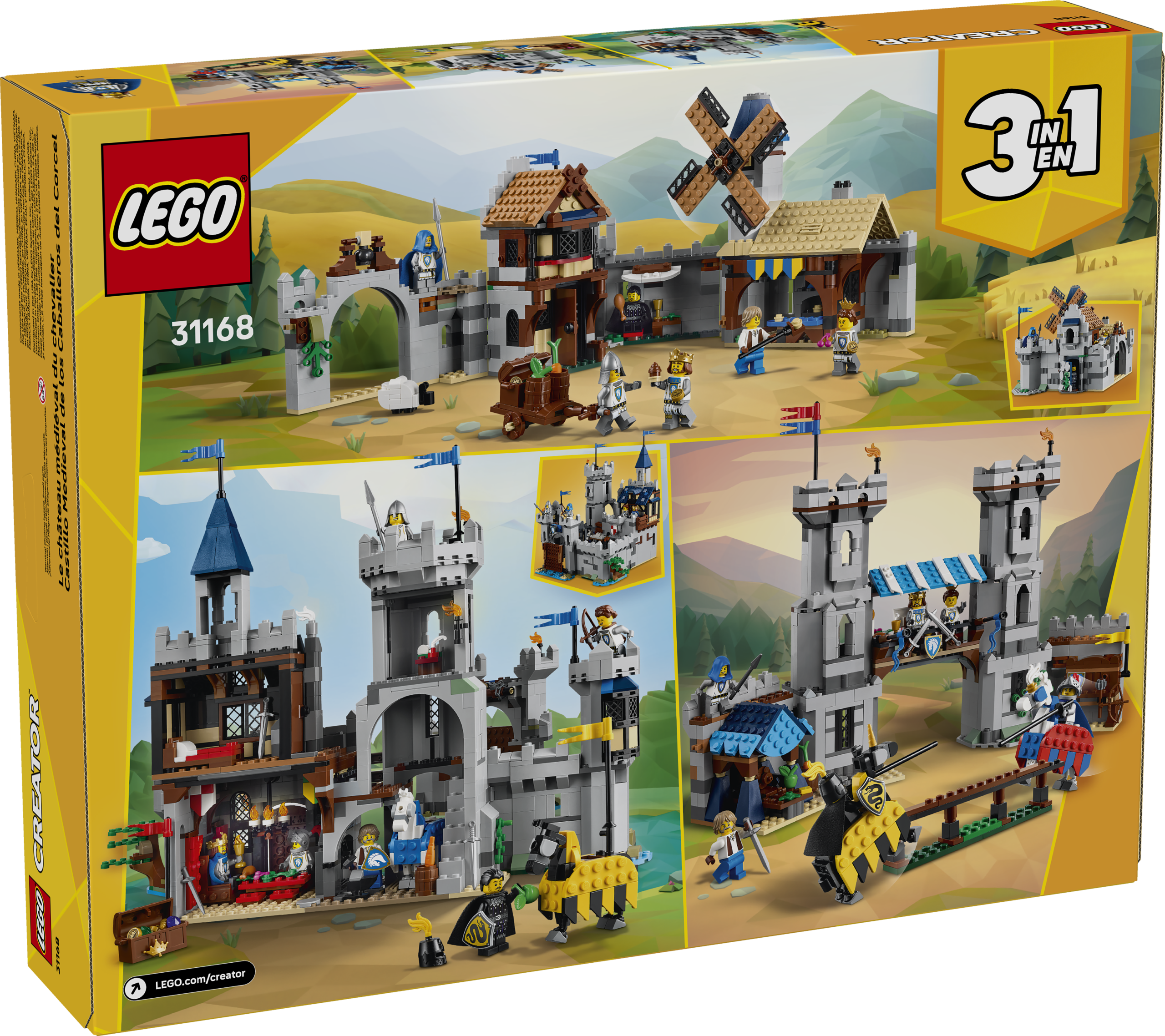 LEGO Creator 31168 Středověký hrad a rytíři na koních