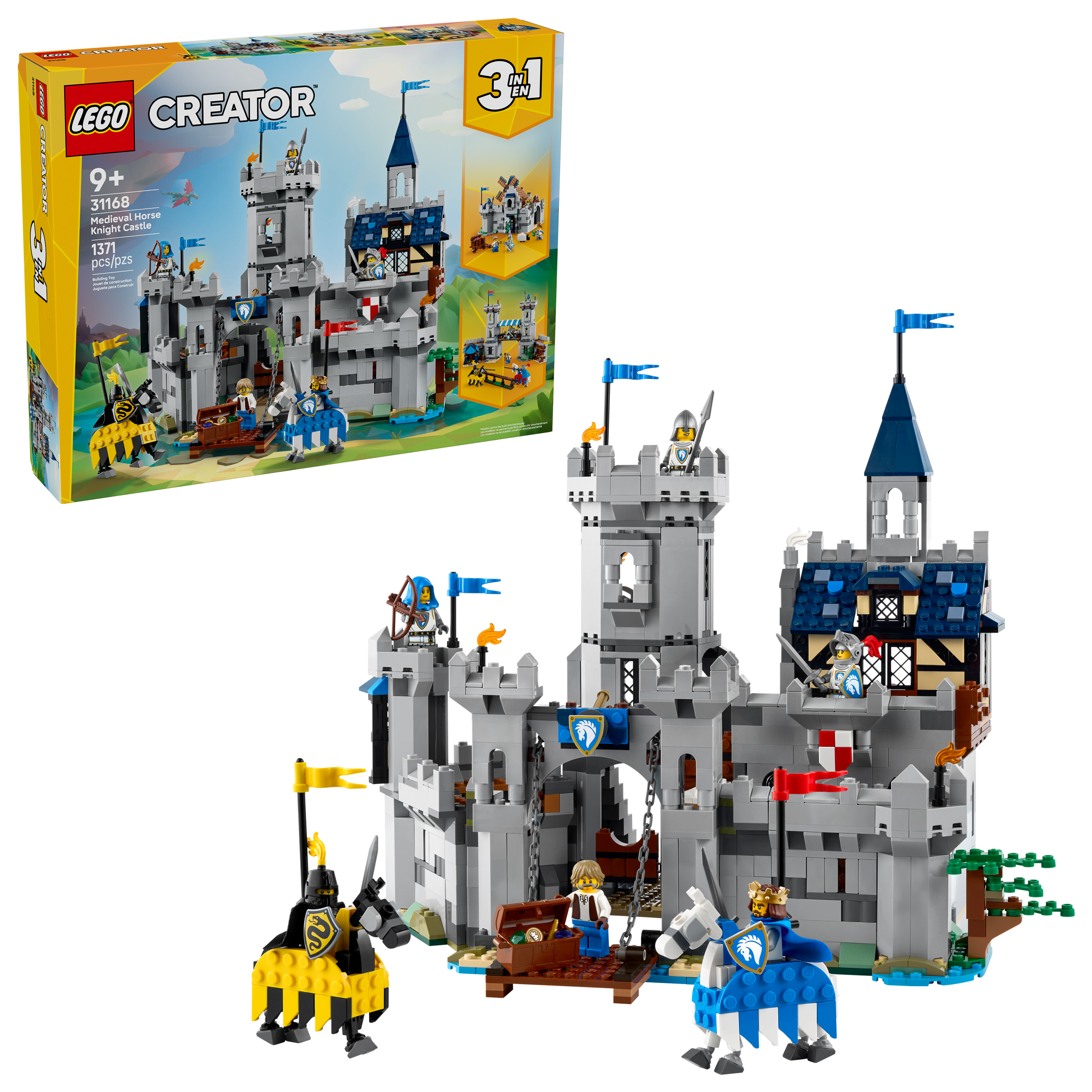 LEGO Creator 31168 Středověký hrad a rytíři na koních