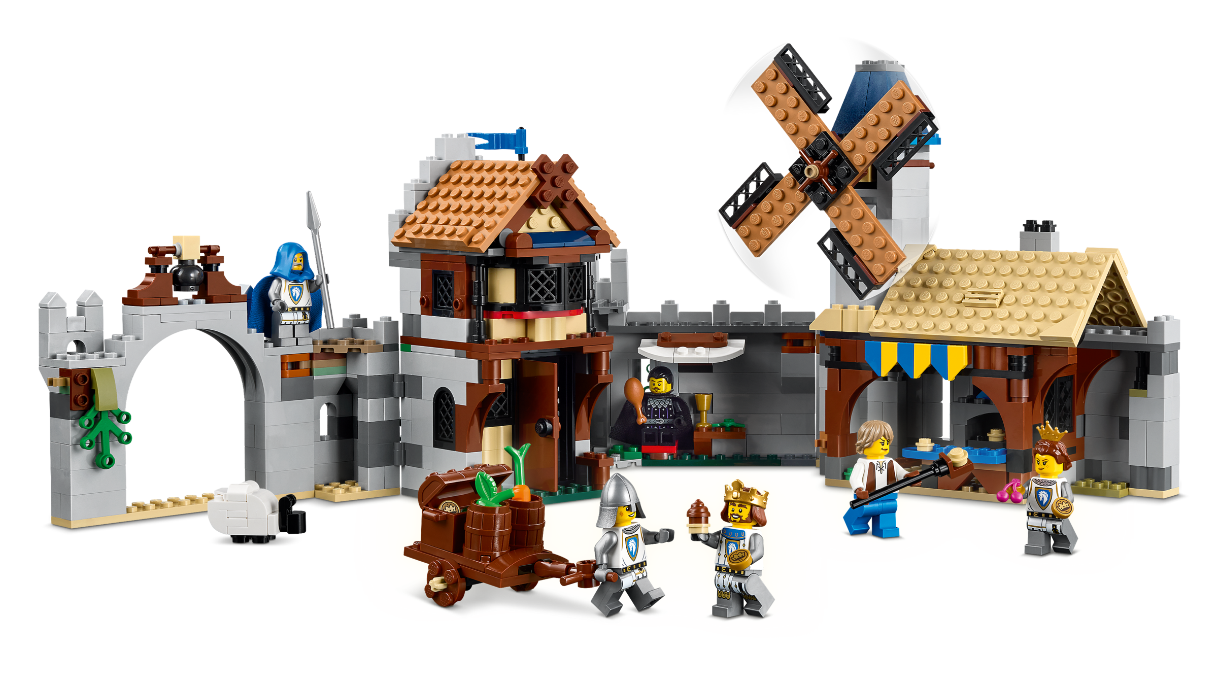 LEGO Creator 31168 Středověký hrad a rytíři na koních
