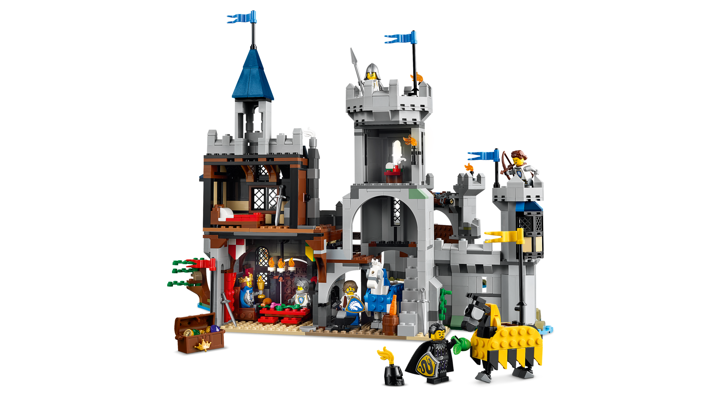 LEGO Creator 31168 Středověký hrad a rytíři na koních