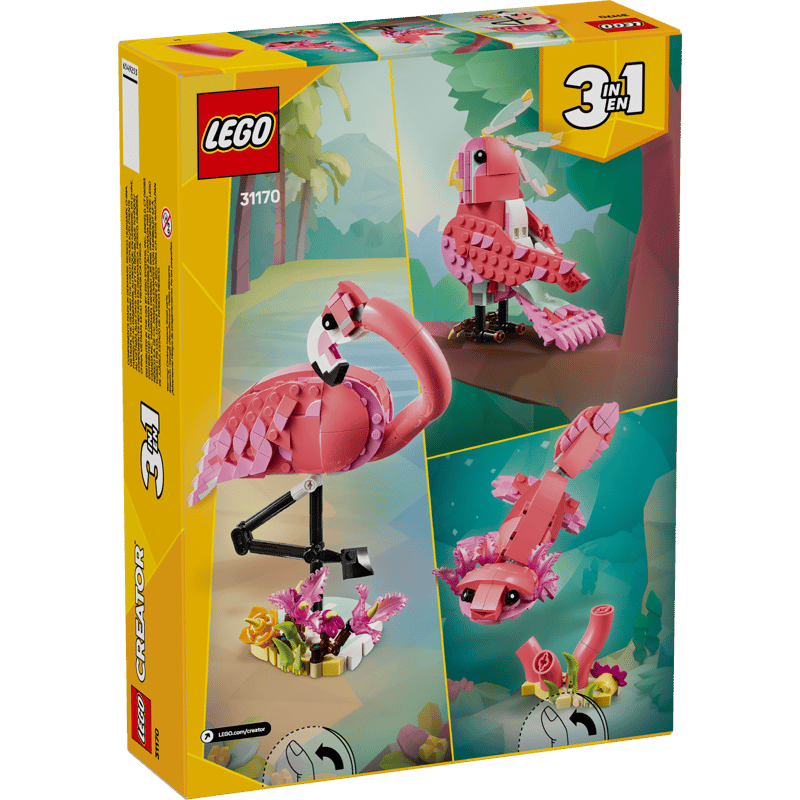LEGO Creator 31170 Divoká zvířata: Růžový plameňák
