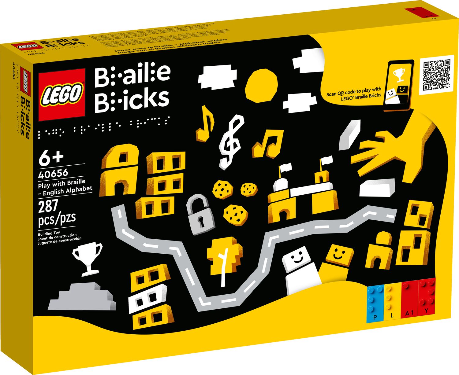 LEGO 40656 Hraní s Braillovým písmem – anglická abeceda