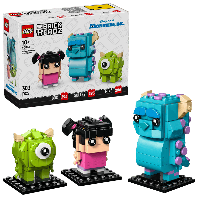 LEGO BrickHeadz 40861 Figurky Sulley, Mike a Boo