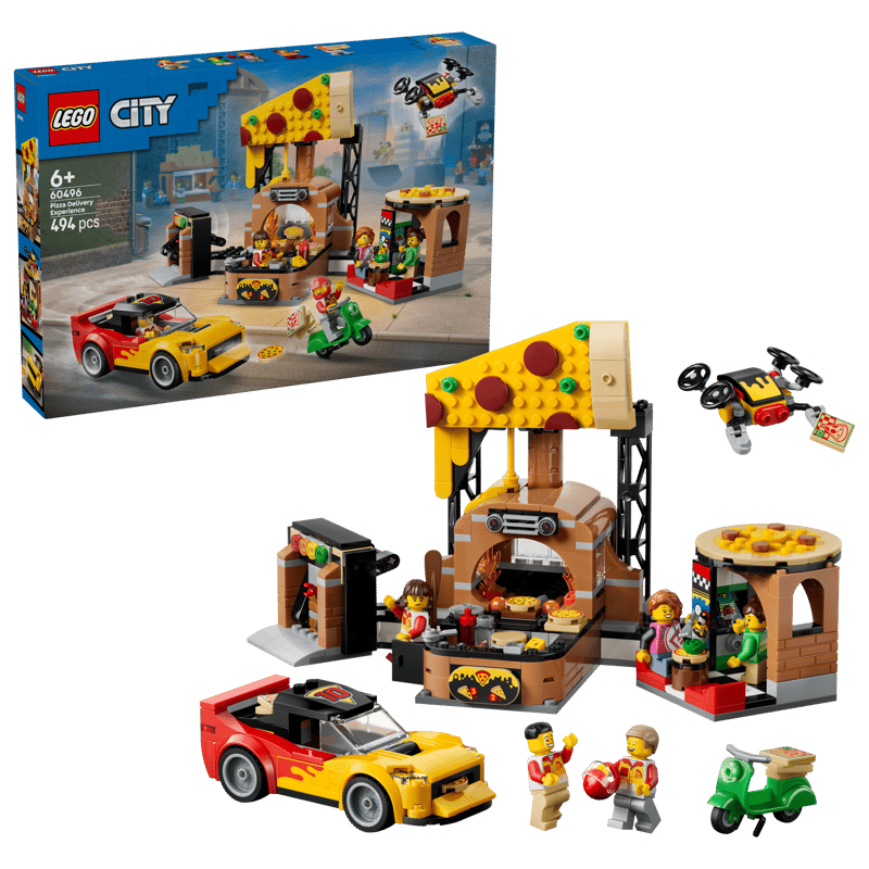 LEGO City 60496 Rozvoz pizzy a vozidla