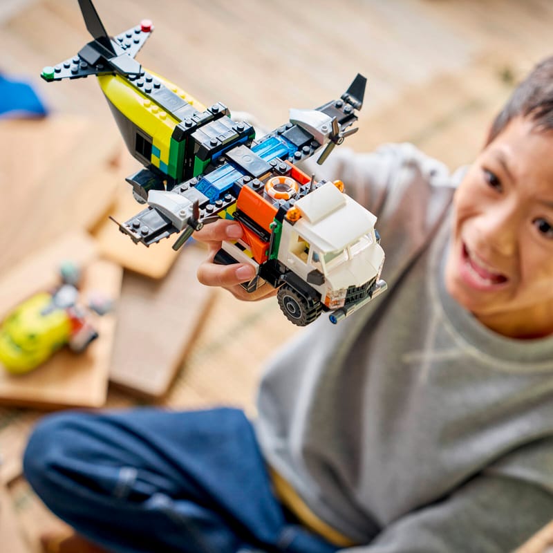 LEGO City 60505 Remix: Letadlo, servisní vůz a vznášedlo