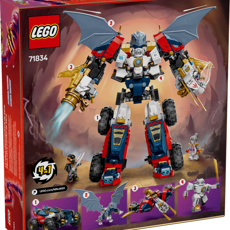 LEGO NINJAGO 71834 Zaneův ultrakombo robot