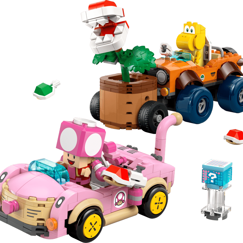 LEGO Super Mario 72044 Mario Kart – Piranha Plant a honička v autech