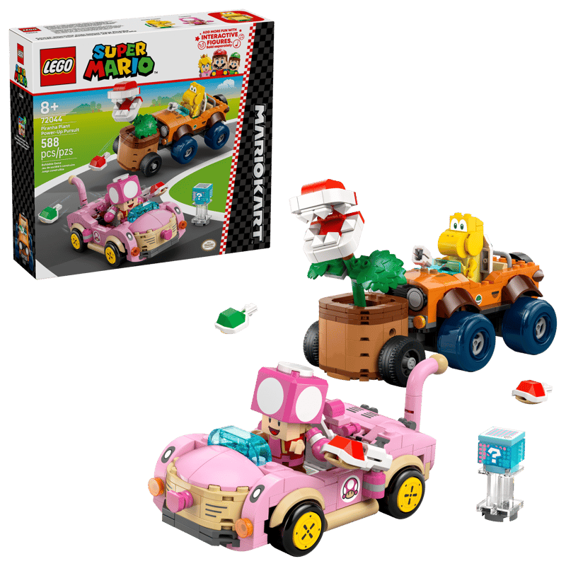 LEGO Super Mario 72044 Mario Kart – Piranha Plant a honička v autech