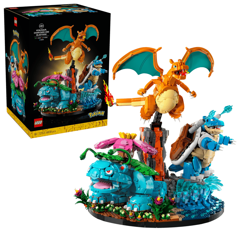 LEGO Pokémon 72153 Venusaur, Charizard a Blastoise