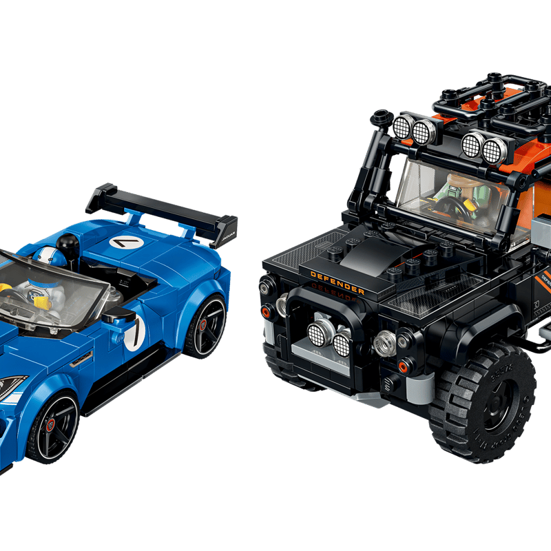 LEGO Speed Champions 77264 Jaguar Project 7 a Land Rover Defender