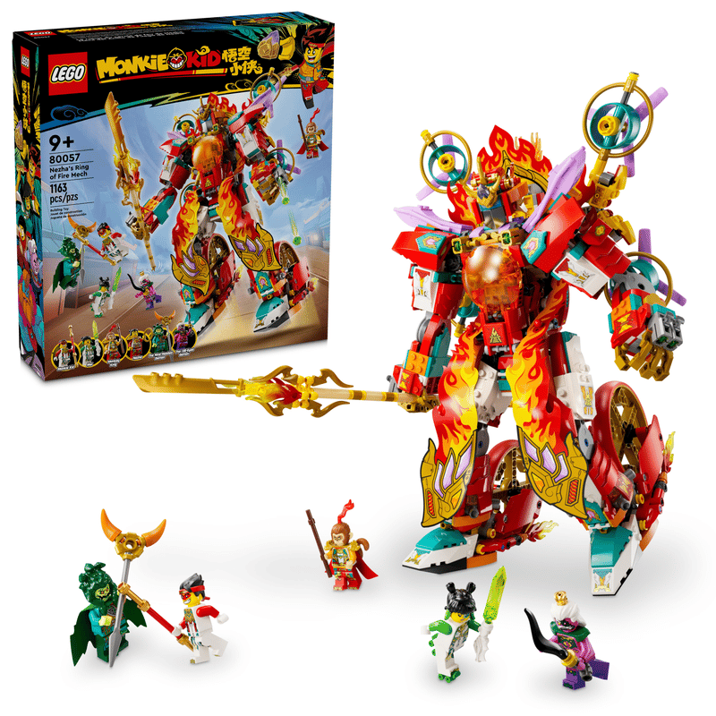 LEGO Monkie Kid 80057 Nezhův kruh ohnivého robota