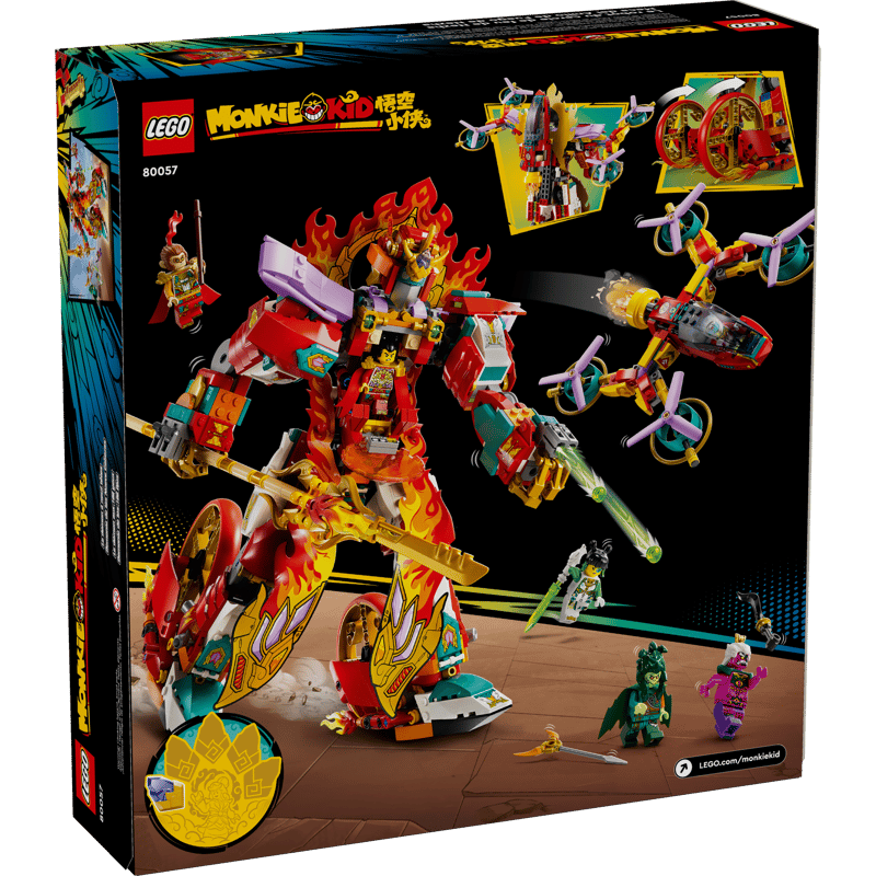LEGO Monkie Kid 80057 Nezhův kruh ohnivého robota