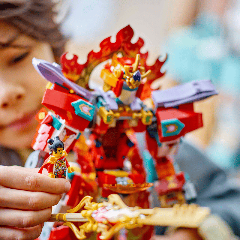 LEGO Monkie Kid 80057 Nezhův kruh ohnivého robota