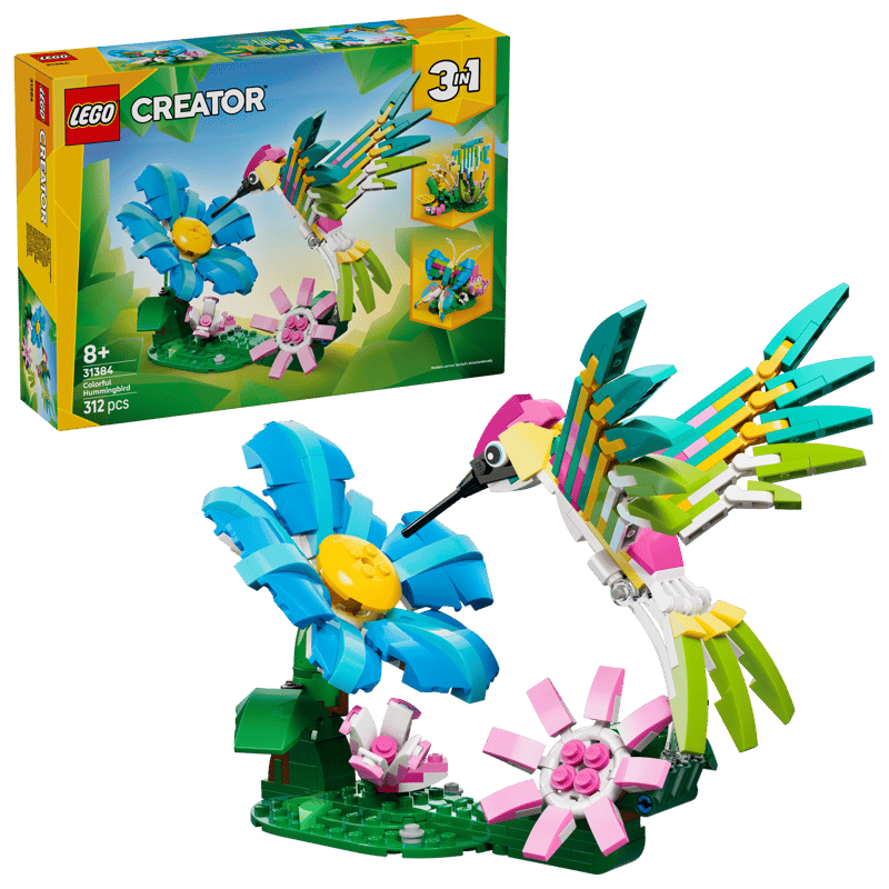 LEGO® Creator 3 v 1 31384 Divoká zvířata: Barevný kolibřík