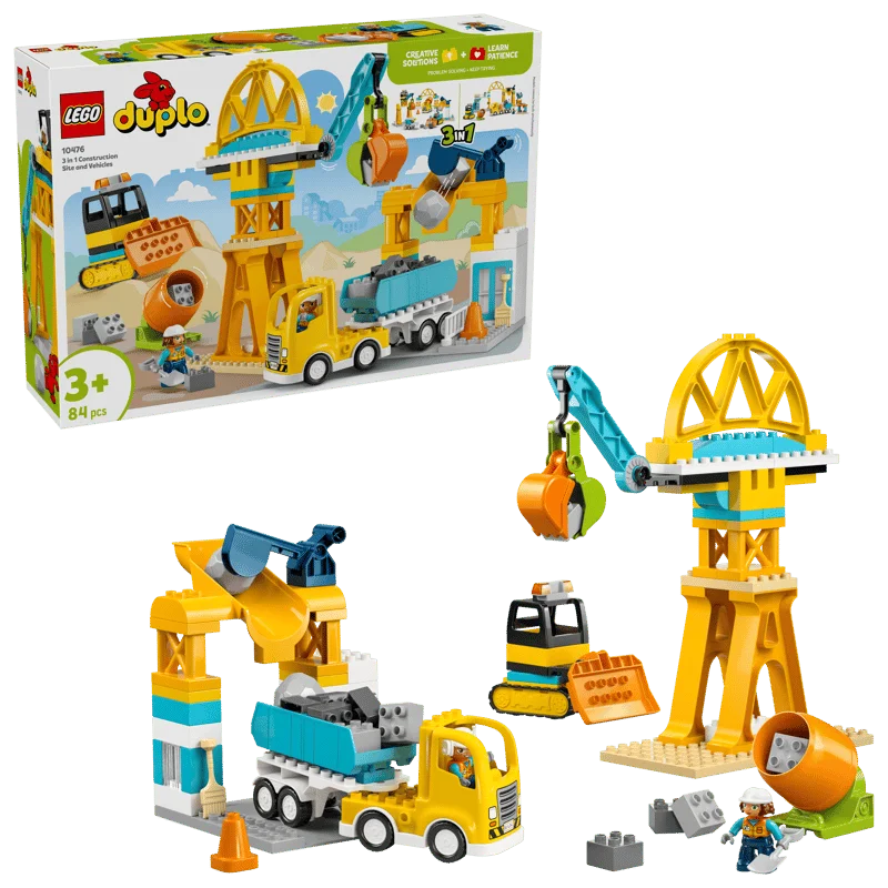LEGO DUPLO 10476 Staveniště a vozidla 3 v 1 — obrázek 2
