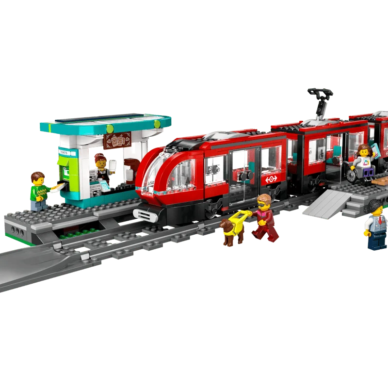 LEGO City 60423 Tramvaj a zastávka v centru města — obrázek 1