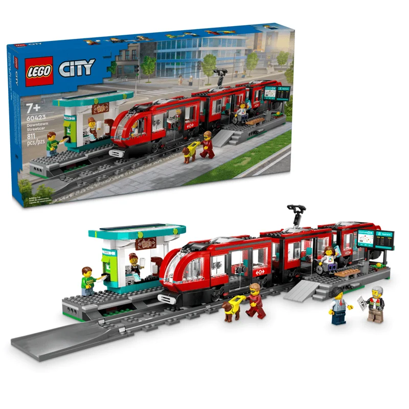 LEGO City 60423 Tramvaj a zastávka v centru města — obrázek 2