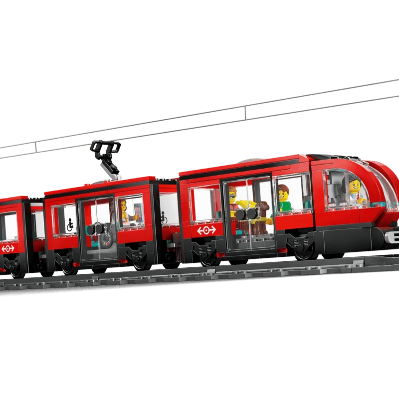 LEGO City 60423 Tramvaj a zastávka v centru města — obrázek 3