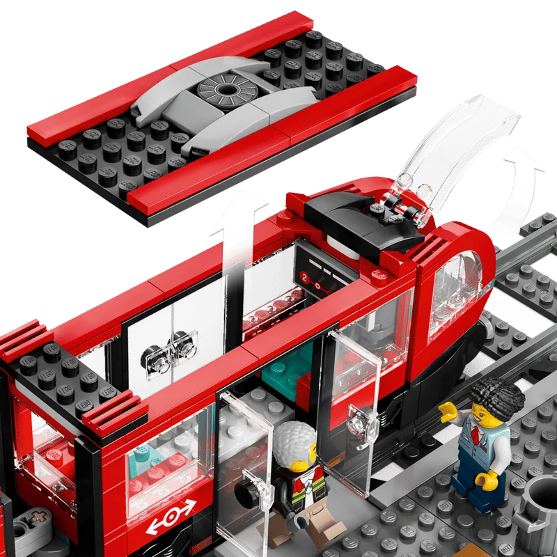 LEGO City 60423 Tramvaj a zastávka v centru města — obrázek 5