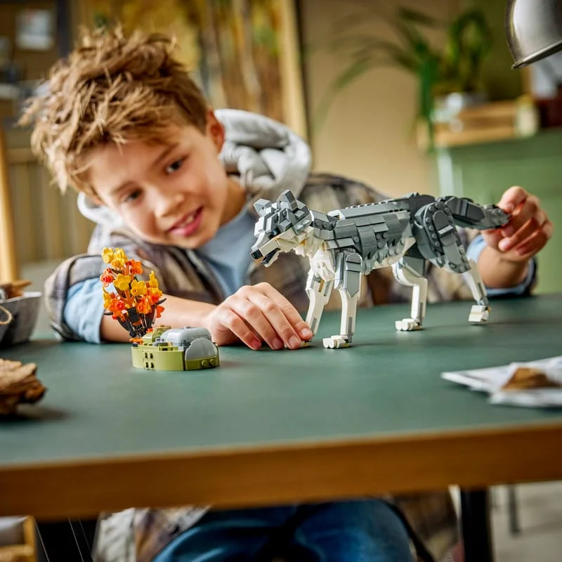 LEGO Creator 31393 Lesní zvířata: Šedý vlk — obrázek 10