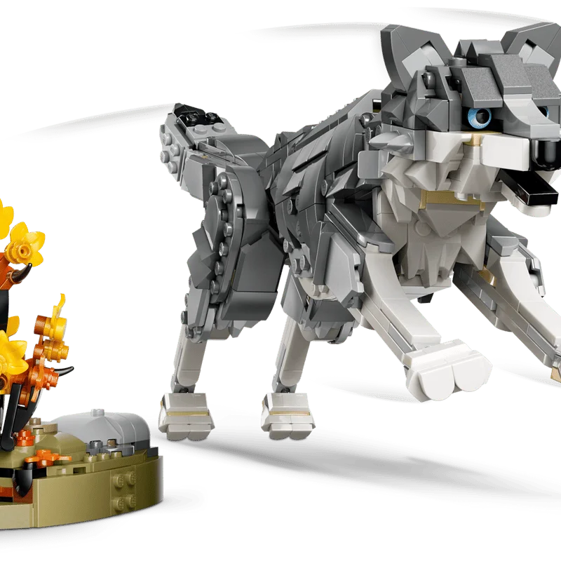 LEGO Creator 31393 Lesní zvířata: Šedý vlk — obrázek 5