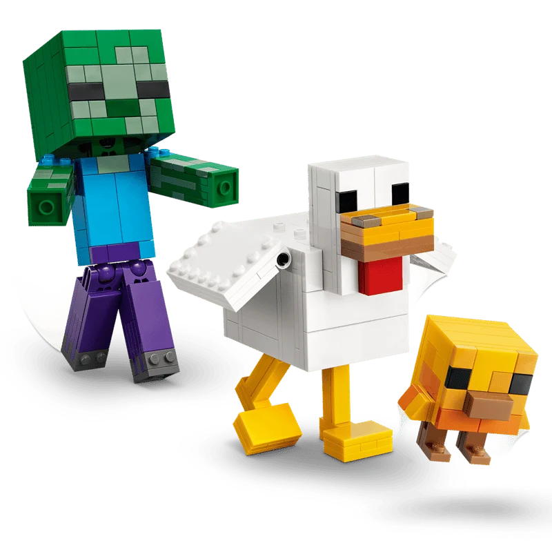 LEGO Minecraft 21582 Kuřecí žokej — obrázek 4